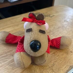 vintage Hallmark "Rodona" reindeer plush from the "Rodney & Friends" collection,